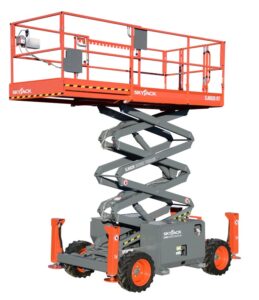 SkyJack SJ6826 32 RT Scissor Lift Studio FV | Fox Equipment Rentals in Clare, MI